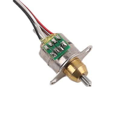 Mini 10mm diameter linear stepper motor 2-phase 4-wire fixed axis micro linear motor