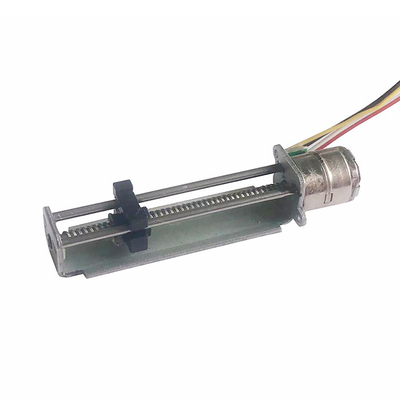 বন্ধনী এবং স্লাইডার সহ SM10-42L 10mm ব্যাসের মিনি লিনিয়ার অ্যাকচুয়েটর স্টেপার মোটর