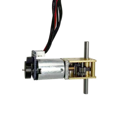 3V 5V 12V Right Angle Gearbox N20DC Worm Motor with Encoder Dual Output Shaft Micro DC Motor